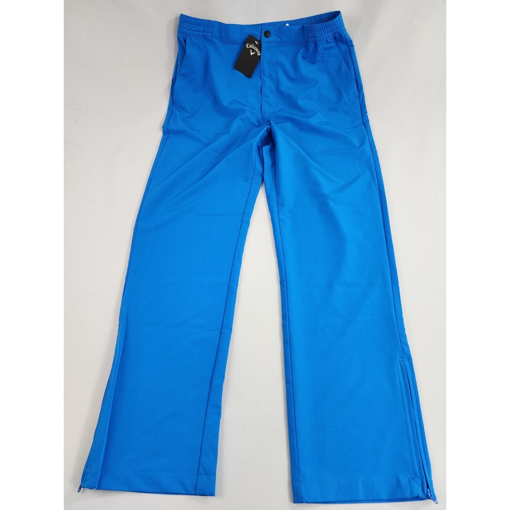Callaway Mens Golf Pants CGBFA000GG 473 Blue Sea Star M Stretch Chino